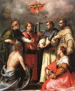 Andrea del Sarto The Debate over the Trinity oil painting reproduction